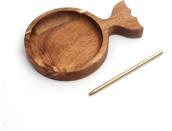 Wooden Bead Tray and Wire Holder, Fish Shaped, for Jewelry Making