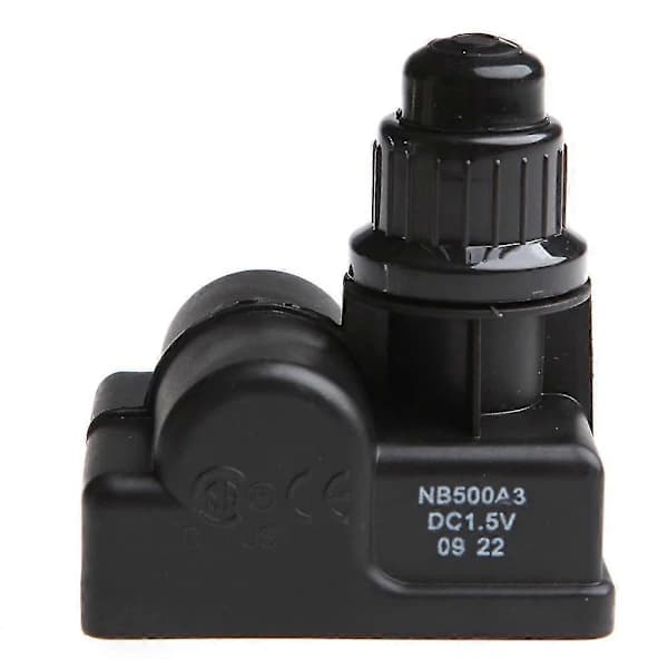 BBQ Gas Grill Igniter Replacement 3-Outlet Push Button AA Battery Powered for Grill Repair, Black