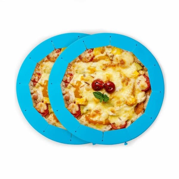 Adjustable Silicone Pie Crust Protector, 2-Pack BPA-Free Pie Shield Kitchen Utensil for Baking Pie Pizza