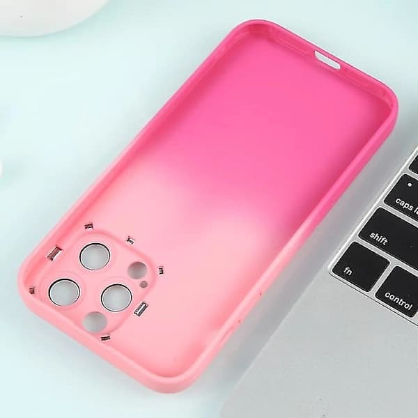 For iPhone 14 Plus Gradient Stjerneklar Silikondeksel med Linsebeskyttelse