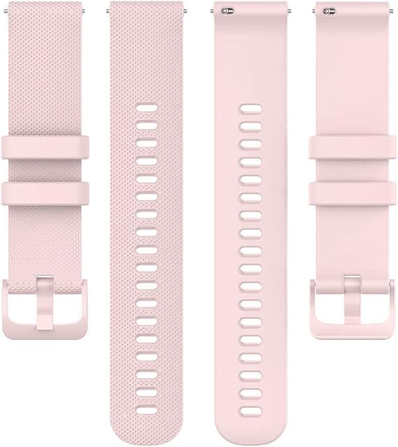 20 mm rosa pulver silikone armbånd fleksibelt hurtigspænde silico