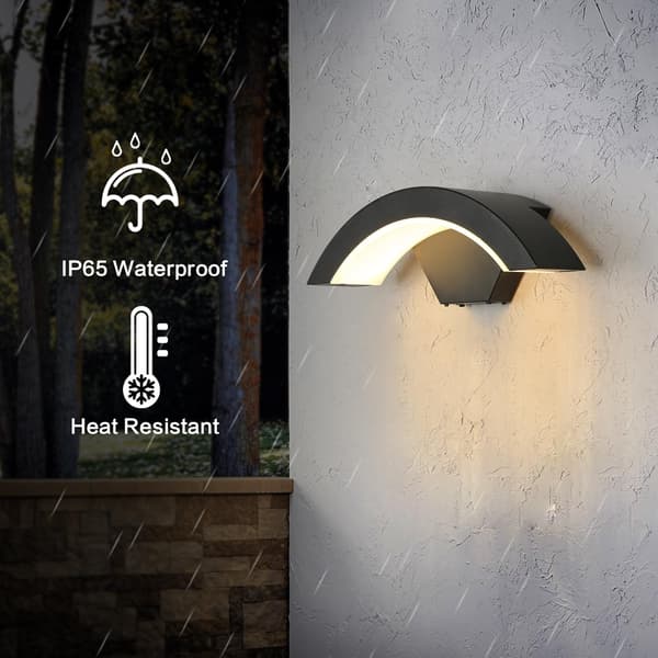 Ulkoseinävalaisin, 24W 3000K Lämmin valkoinen LED Ulkoseinävalaisin, IP65 Vedenpitävä [Energiatehokkuusluokka E]