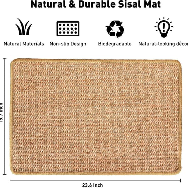 Naturlig Sisal Katt Repmatta Skyddar Mattor