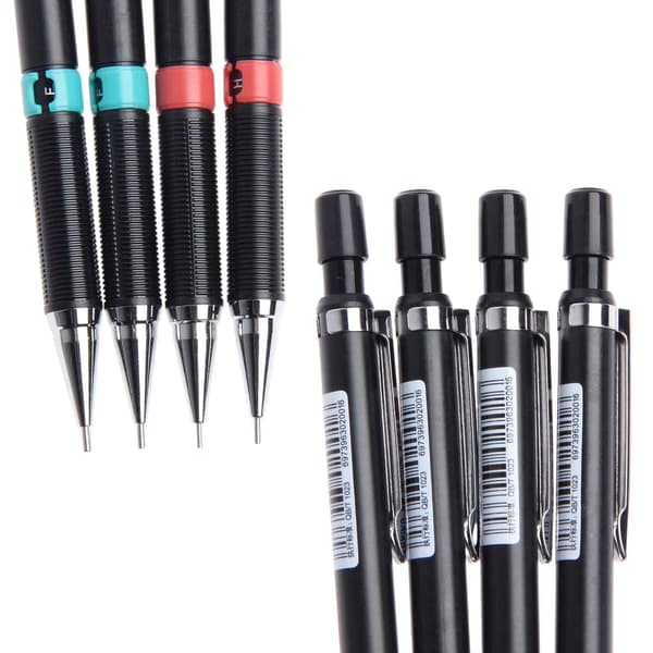 Mechanical Pencil Set, 0.3 0.5 0.7 0.9mm HB Mechanical Pencil Automatic Pencil Lead Pencil Architecture Drafting Pencil with Eraser Lead