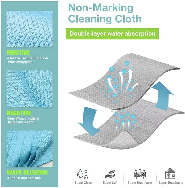 Microfiber cloths Nano cleaning cloths 10 pcs 25x25 cm
