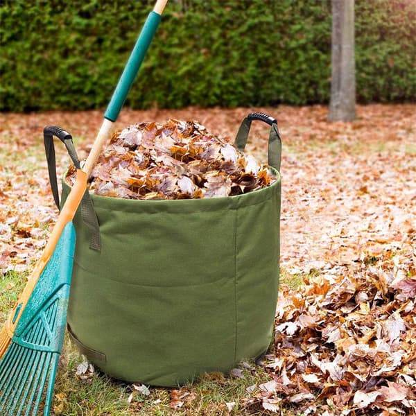 125L Extra Heavy Duty Garden Bag with Handles, Green Leaf Large