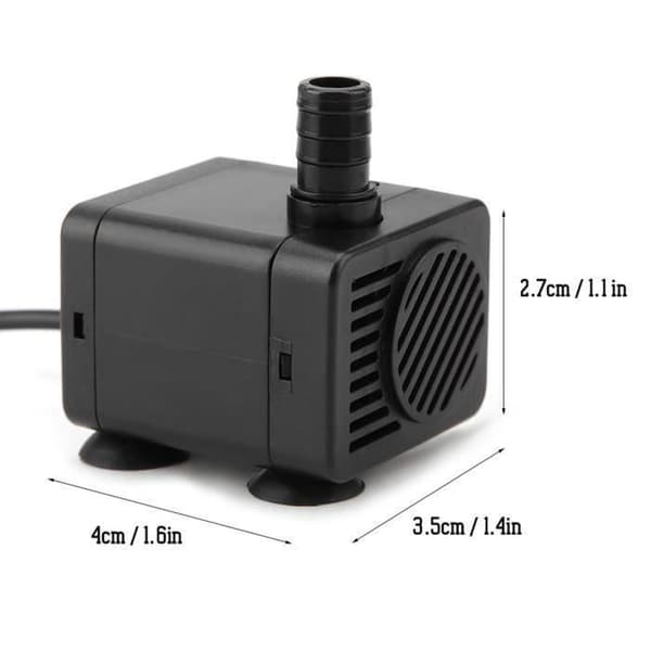 Vvikizy Mini Dykpumpe til Akvarium USB 1.5W DC5V