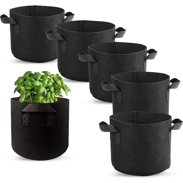 Felt Planting Bag - Ø25*22CM - 6 pieces - 3 gallon