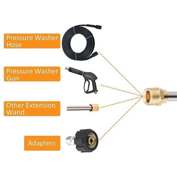 Cleaning Extension, Universal Extension for Cleaners, M22 to 1/4 inch Connection