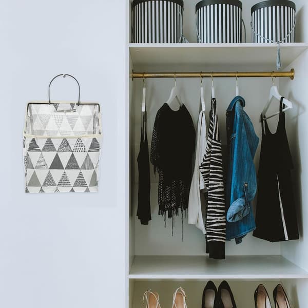 Hanging Storage Bag in Cotton and Linen Lightweight and Easy to Clean Storage Container