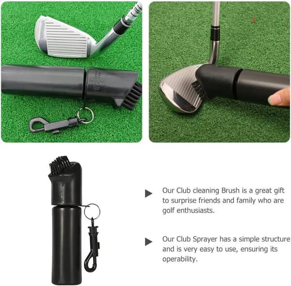 Golfmailaharja vesisuihkulla Kevyt Musta Puhdistusmailapesuri