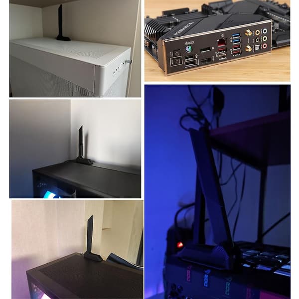 Magnetisk WiFi 6e 2T2R-antenne 2.4G 5G 6G Forstærker AORUS Antenne Netværkskort