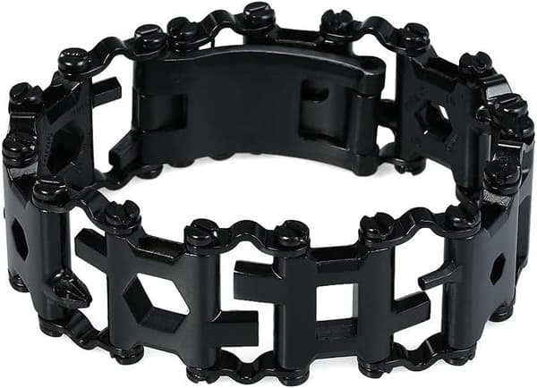 29 i 1 Multiværktøj Armbånd Venligt Sort Blankt Armbånd Rustfrit Stål