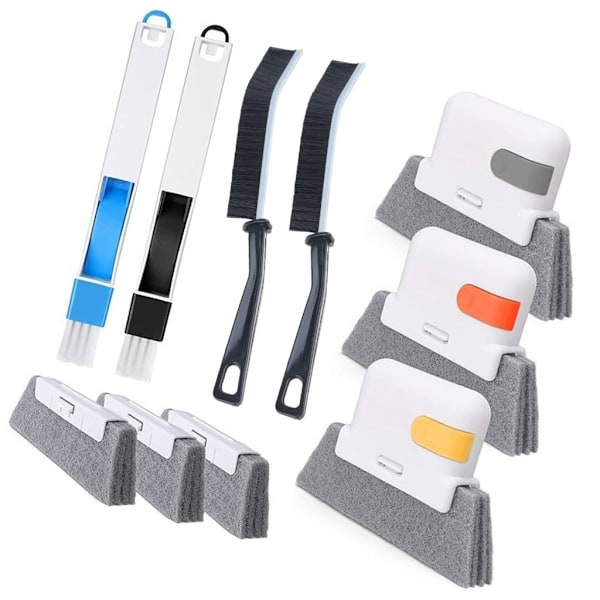 7-piece Window Track Cleaning Brush, Multi-size Brushes, Effective Scrubbing Tool