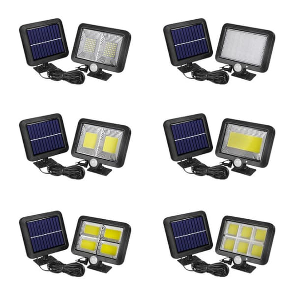 Outdoor Solar Lamp with Motion Sensor 100 LED, 120° Waterproof IP65 Solar Lamp for Garden with 5m Cable KLB