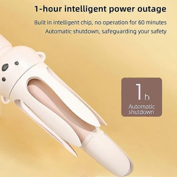 Automatisk Hårkrøller 28mm Sylinder Salongkvalitet Roterende Krølltang for Store Voluminøse Krøller