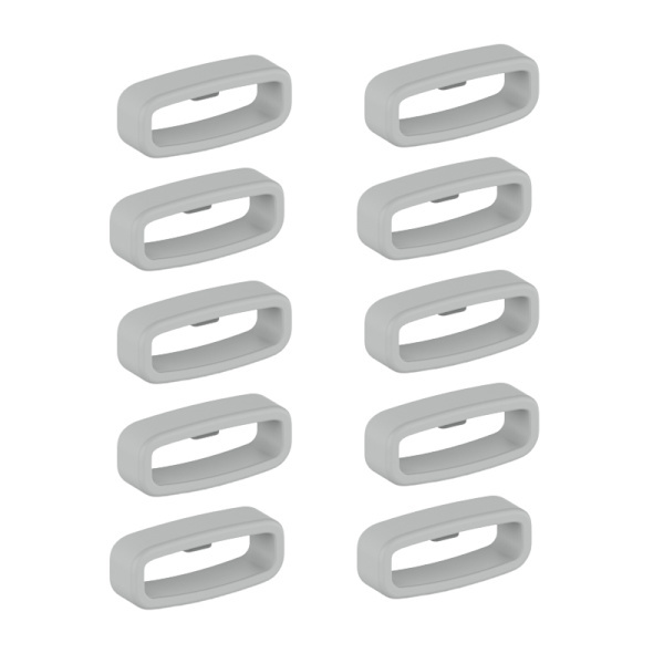 Lenkki 20 mm leveille kellonrannekkeille 10 kpl Harmaa Harmaa Harmaa Grey