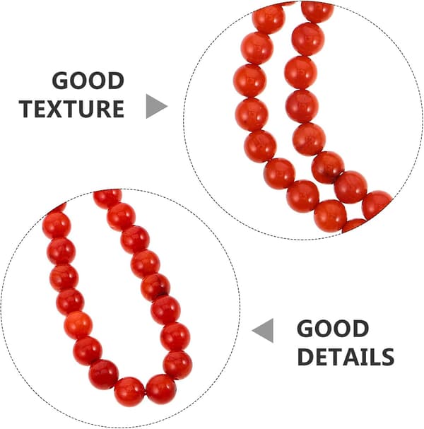 Håndlavede runde perler til smykkefremstilling, løse perler til DIY-armbånd og øreringe