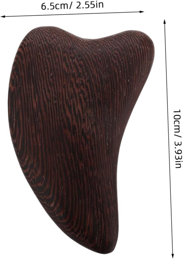 Heart-shaped Wooden Scraping Board Gua Sha Tool for Body and Face Massage