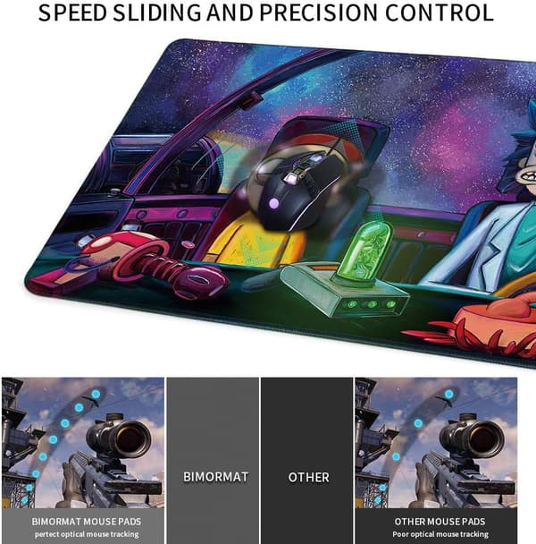 Extended Gaming Mouse Pad, 900x400mm Large Mouse Mat with Stitched Edges, Non-Slip and Waterproof Rubber Base Desk Mat