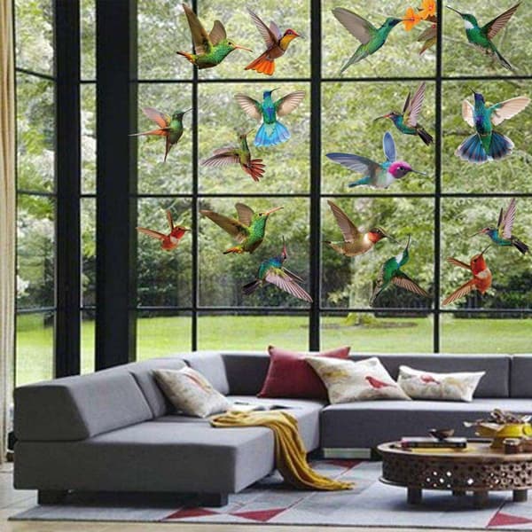 Garden Bird Wall Decals for Kids, Removable and Self-Adhesive, KLB