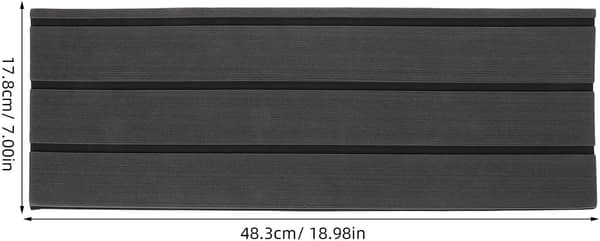 RV Step Covers 2pcs Non-Slip Stair Mat with Self-Adhesive Backing Dark Grey and Black Trailer Step Mats