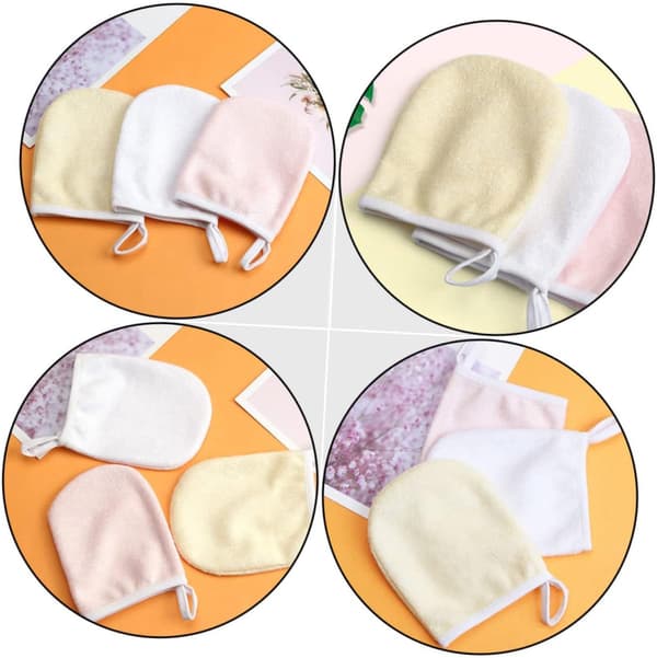 18 stk. mikrofiber ansigtsrensepuder makeupfjernerpuder ansigtsrensehandsker