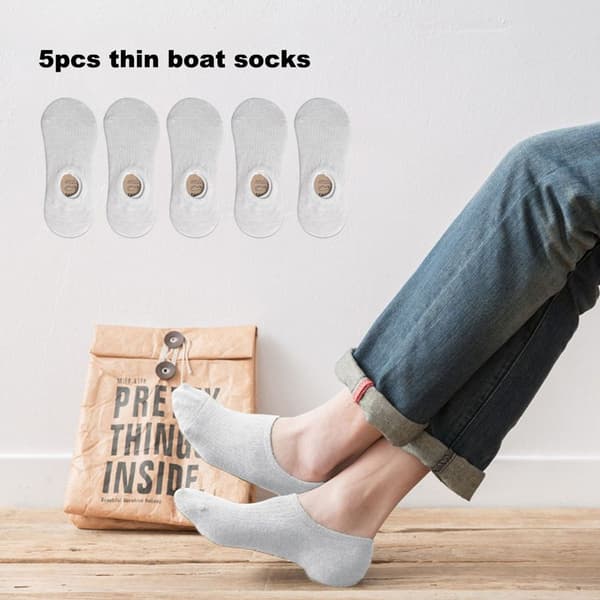 Stykke sommerstrømper Usynlige sokker Grunt munn Beige KLB