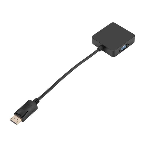 1 DP DisplayPort hann til VGA DVI HDMI hunn omformer KLB