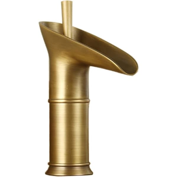 Retro Style Countertop Mixer in Solid Brass. Single-hole cold water mixer, for kitchen, bathroom and outdoor use
