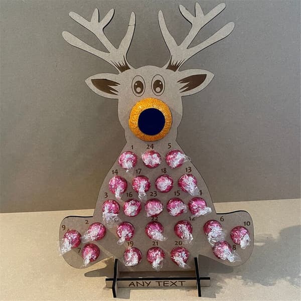 Jul Nedtelling Kalender Ny Oppgradert Deluxe Reinsdyr Jul Nedtelling Kalender