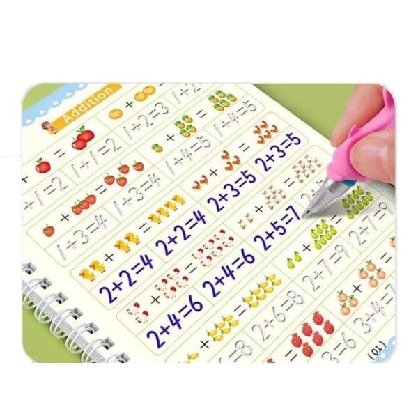 Reusable Writing Practice Book - 4 in 1 Set Multicolor