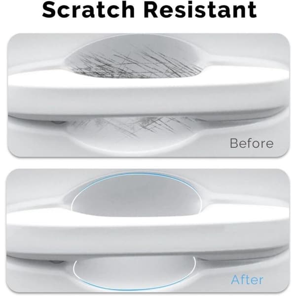10 Pieces Car Handle Protective Film, Glossy Transparent Protective Film, Anti-Scratch Sticker