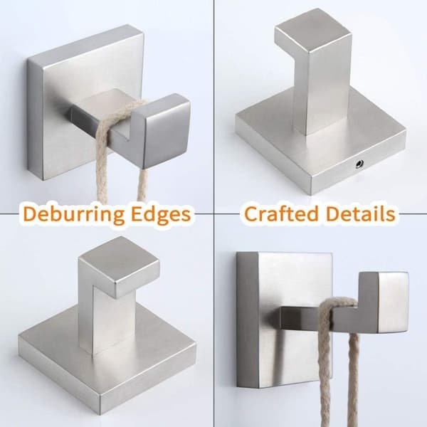 Bathroom Towel Holder Brushed Nickel Angle Single SUS304