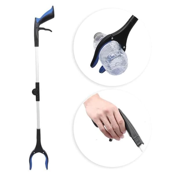 82 cm Ekstra Lang Gripeklo Hjelpemiddel for Eldre Gravide Kvinner, Sammenleggbar