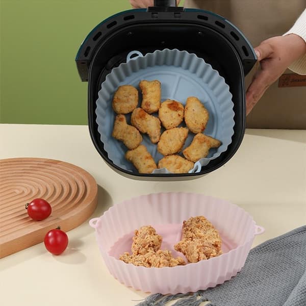 Air Fryer Silicone Mold, Oven Baking Tray - Silicone - Airfryer white white