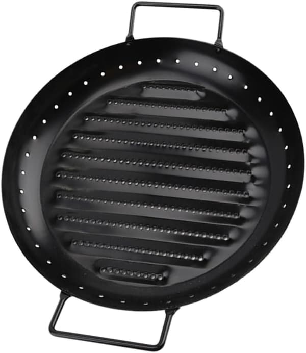 Rund bageplade i rustfrit stål til Churrasco, BBQ-grillning, køkkentilbehør, non-stick ovnform