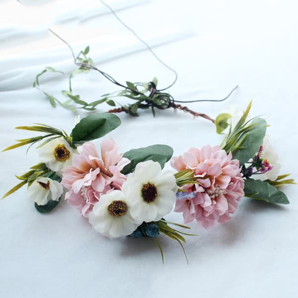 Kronekrans Blomsterkrans Hårbånd Hårkrans Hårkrans Fl