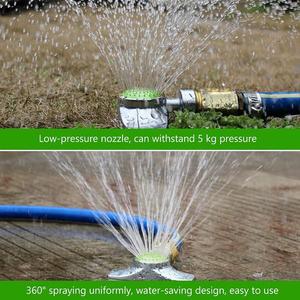 Metalsprinkler til haveplæne, grøn, 3 stk. grøn
