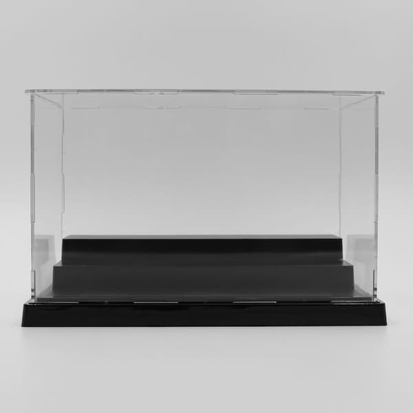 Actionfigurer Leker Samleobjekt Akrylglass Display Stativ Støvdeksel Svart Base Støvtett Boks 21X11X13Cm