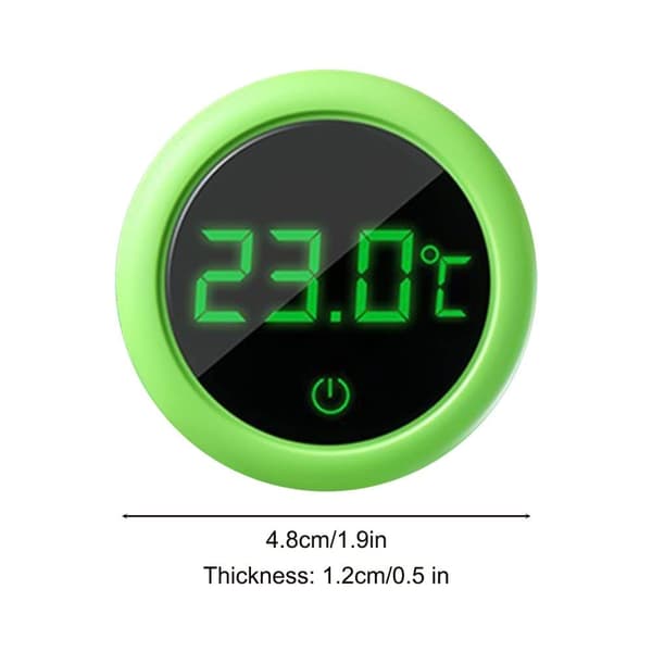 Mini digitalt akvarietermometer, selvklæbende LCD digitalt akvarietermometer til akvarier, krybdyr, terrarier