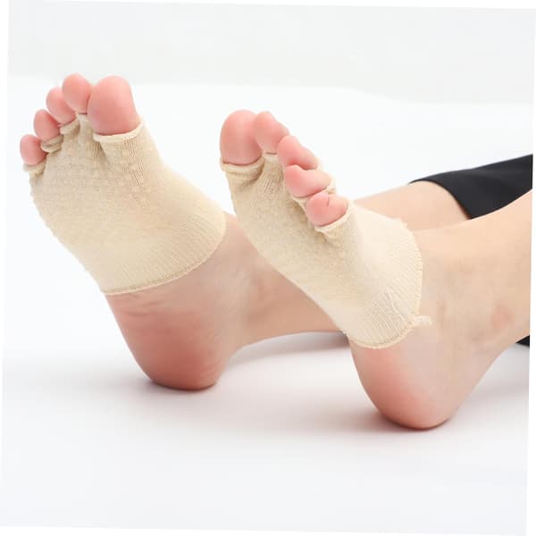 Invisible Half Insoles for Women Toe Socks Spandex Half Comfortable and Supportive