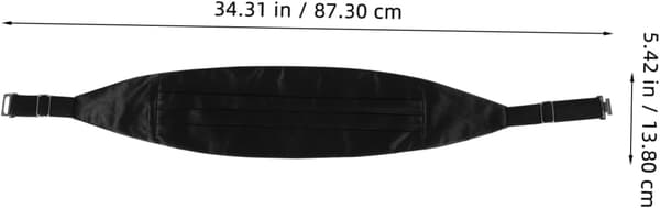 Satin Frackbälte för män, fluga, näsduk, svart bröllopsaccessoar