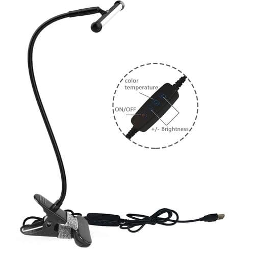 LED Desk Lamp with Clamp, Flexible Gooseneck Drawing Board Lamp