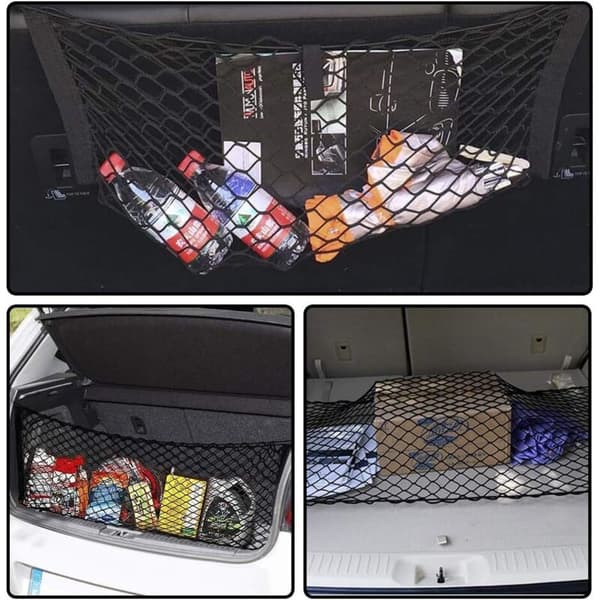 Universal Car Storage Net, Trunk Storage Net, Car Trunk Net, Car Accessory Net, Child Trunk Net, for SUVs, Trucks, Black (70x120cm)