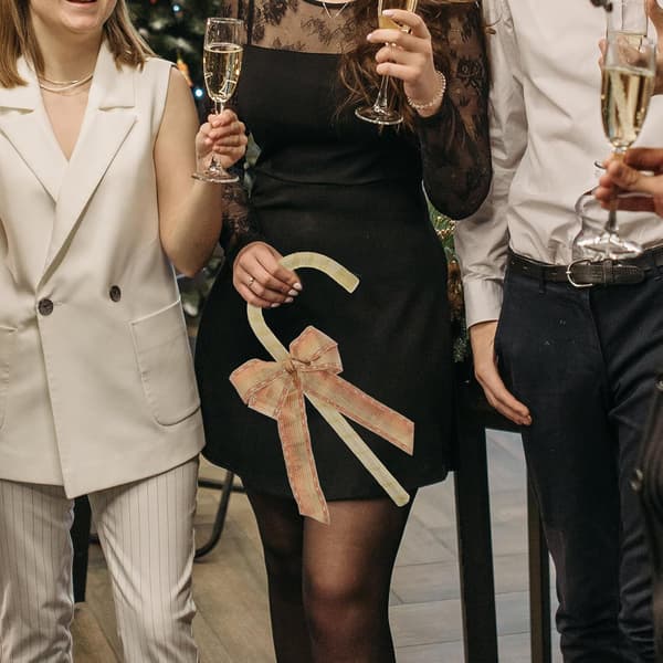 Bow Crutches for Dance Cane, Bow, Christmas Dress, Props, Cane