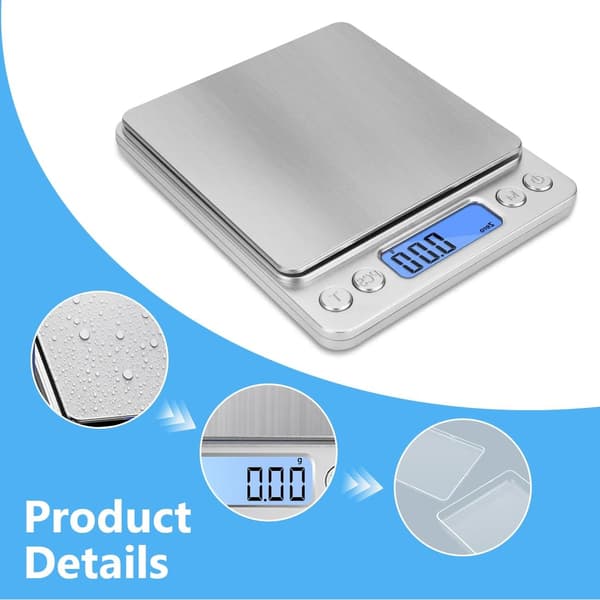 Kitchen Scale, Waterproof, 10 kg/1 g