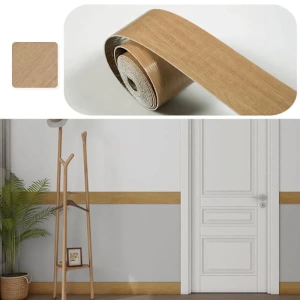 Flexible Baseboard - NBR - Wide and Thick - Self-adhesive - Flexible - Water-resistant