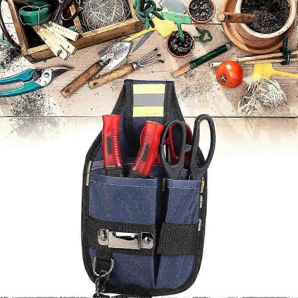 Multifunctional Oxford Cloth Tool Bag and Electrician Belt - 2-Layer Design with 3 Pockets for Easy Access and Organization