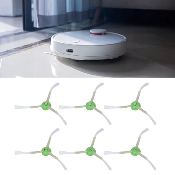 6 st 3-armade sidoborstar Ersättningsdammsugardelar Passar Roomba I7 E5 E6